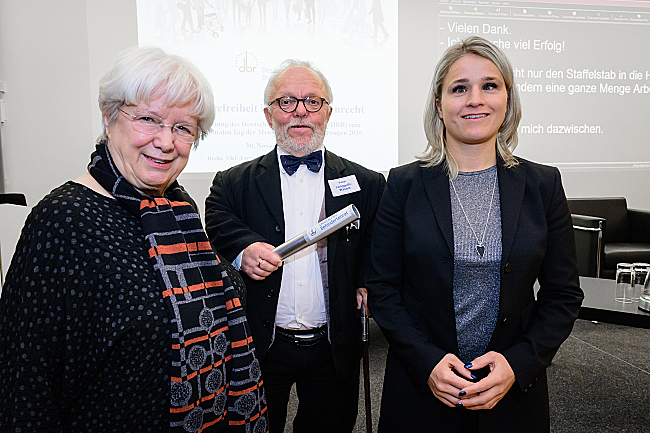 Ulrike Mascher, Volker Langguth-Wasem und Verena Bentele